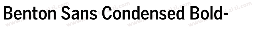 Benton Sans Condensed Bold字体转换